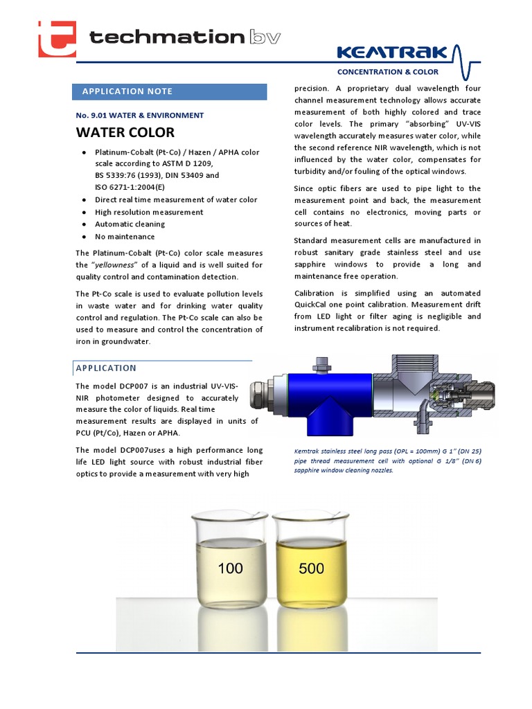 9.01 Water and Environmnet - Apha Hazen Platinum Cobalt Pt-Co Astm D ...