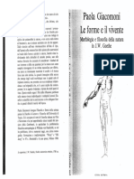Le Forme e Il Vivente. Morfologia e Filo PDF