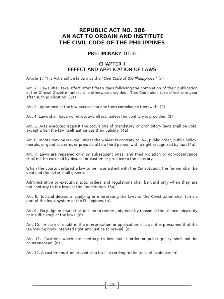 Civil Code of The Philippines PDF Annulment Burden Of Proof (Law)