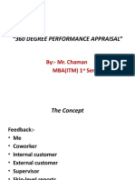 "360 Degree Performance Appraisal": By:-Mr. Chaman Mba (Itm) 1 Sem