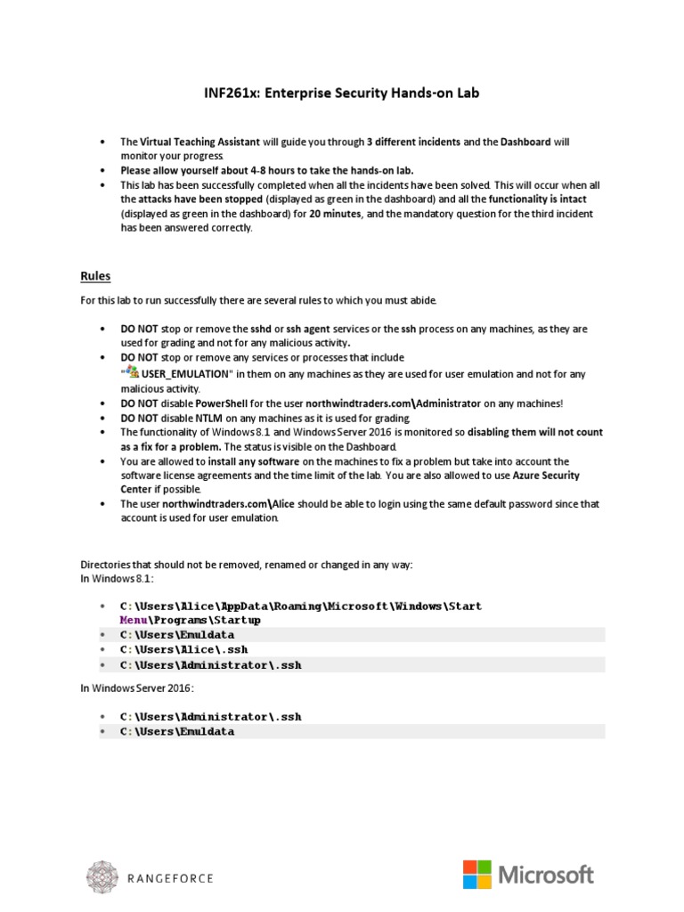 Cybersecurity Capstone Lab InstructionsPDF PDF | PDF | Secure Shell ...