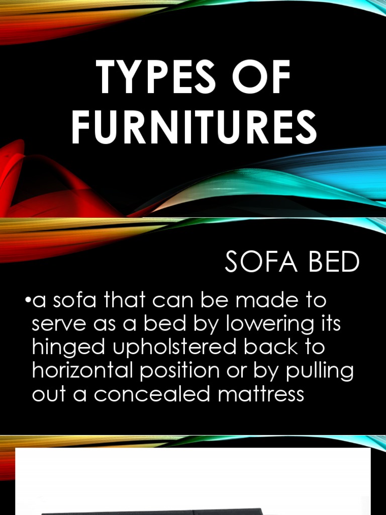 Types of Furnitures PDF