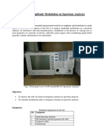 Analyzing Amplitude Modulation On Spectrum Analyzer