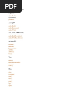 Digital I/O: Arduino Function Names