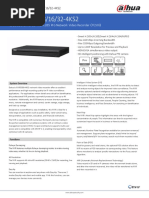 DHI NVR5208 5216 5232 4KS2 - Datasheet