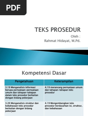 Teks Prosedur Pdf