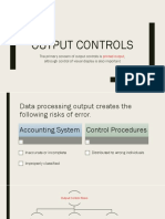 For Distribution Output Controls CIS