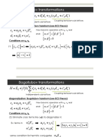 Bogoliubov Transformations: + J SZ + D + (C + C)