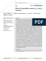Temperature sensitivities of extracellular enzyme Vmax and Km across thermal environments.pdf