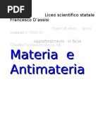 Materia e Antimateria