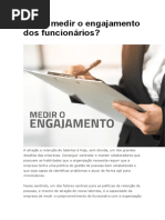 Como Medir o Engajamento Dos Funcionários