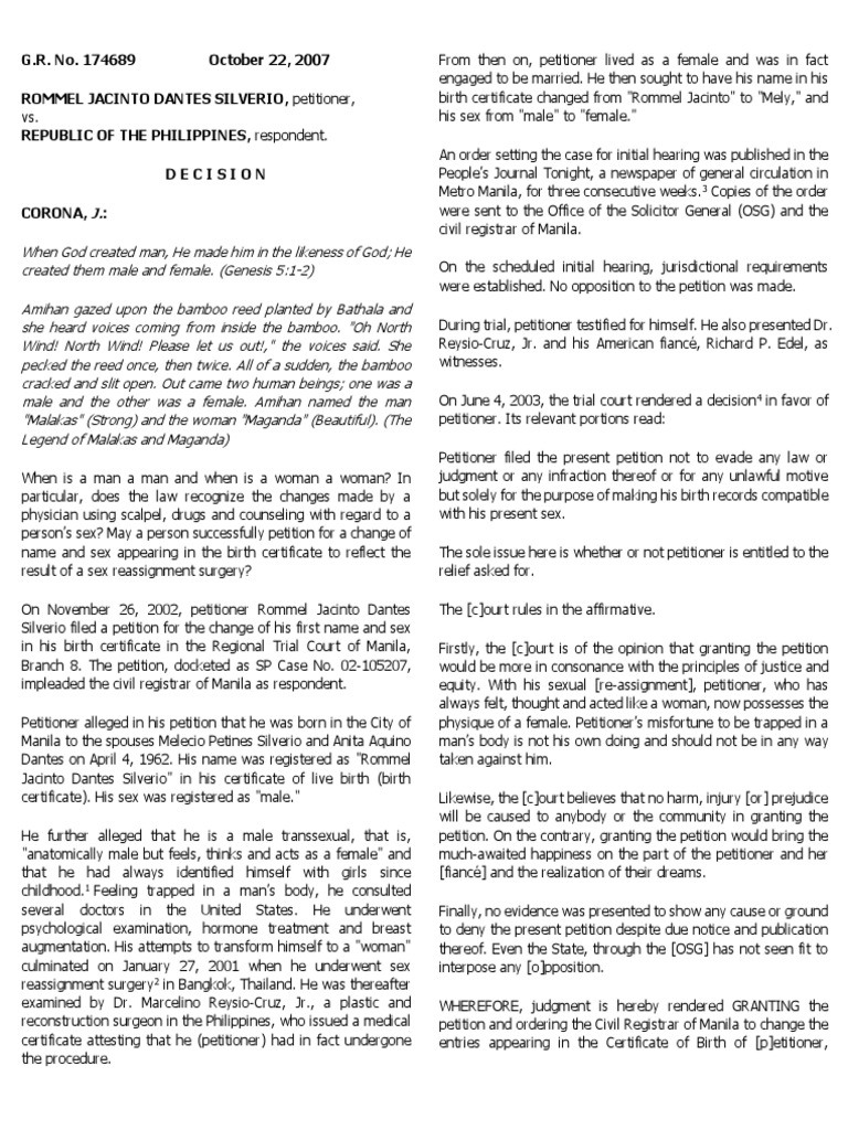 Special Proceedings Notes and Cases | PDF | Judgment (Law) | Birth ...