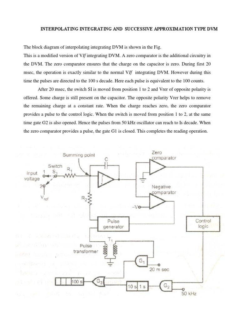 Interpolating Integrating and Successive Approximation Type DVM | PDF ...