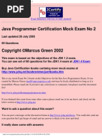 Java Programmer Certification Mock Exam No 2: Exam Simulator With Lots of Study Material