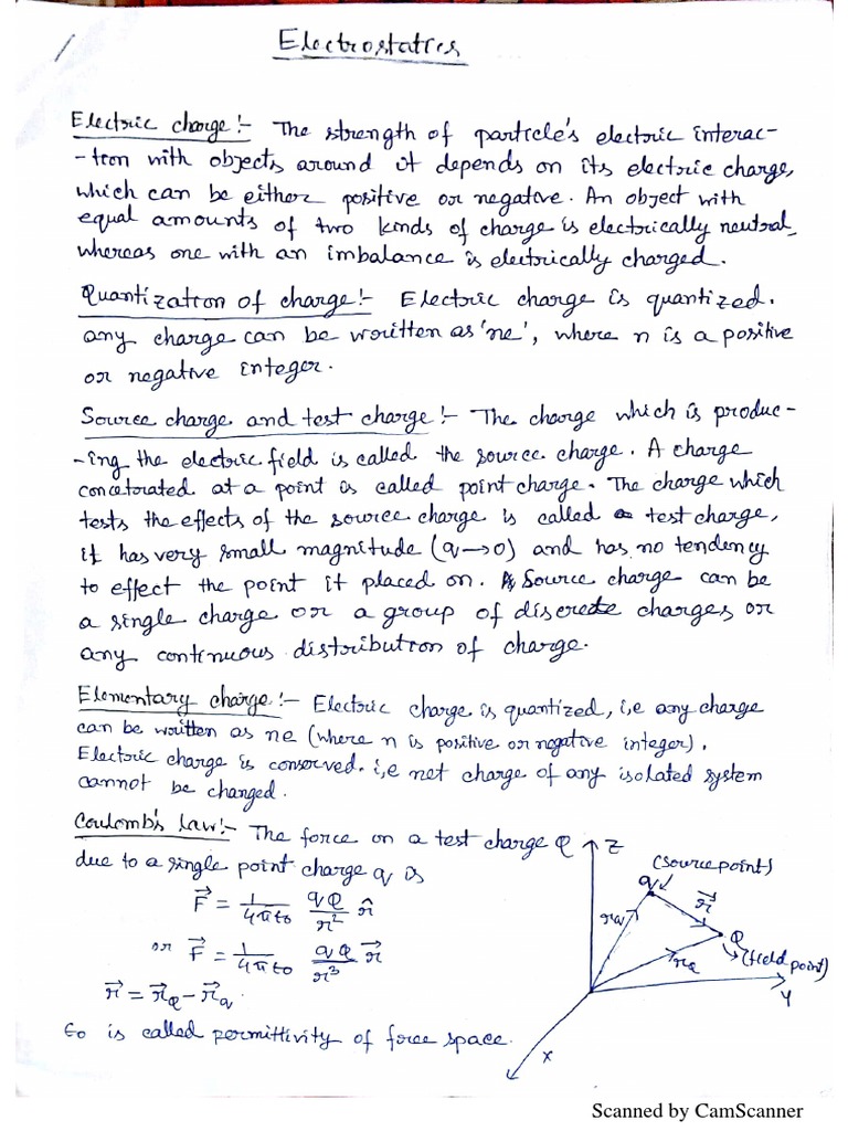 Electrostatics | PDF