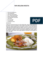 Papa Rellena Receta