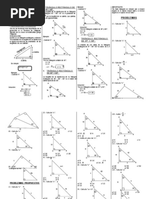 Triangulos Notables Congruencia De Triangulos Cuadrilateros Pdf Triangulo Formas Geometricas