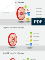 Target 3D PowerPoint Template for Presentations