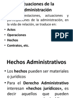 Acto y Hechos Administrativo 