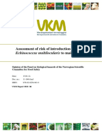 Assessment of Risk of Introduction Of: Echinococcus Multilocularis To Mainland Norway