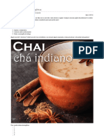 Chai: Receita Indiana Termogênica