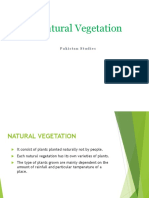 Natural Vvegetation of The Pakistan