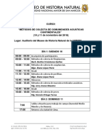 Programación Curso Metodos de Colecta