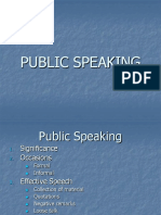 d Public Speaking