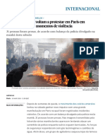 Coletes Amarelos' Voltam A Protestar em Paris em Manifestação Com Momentos de Violência - Internacional - EL PAÍS Brasil