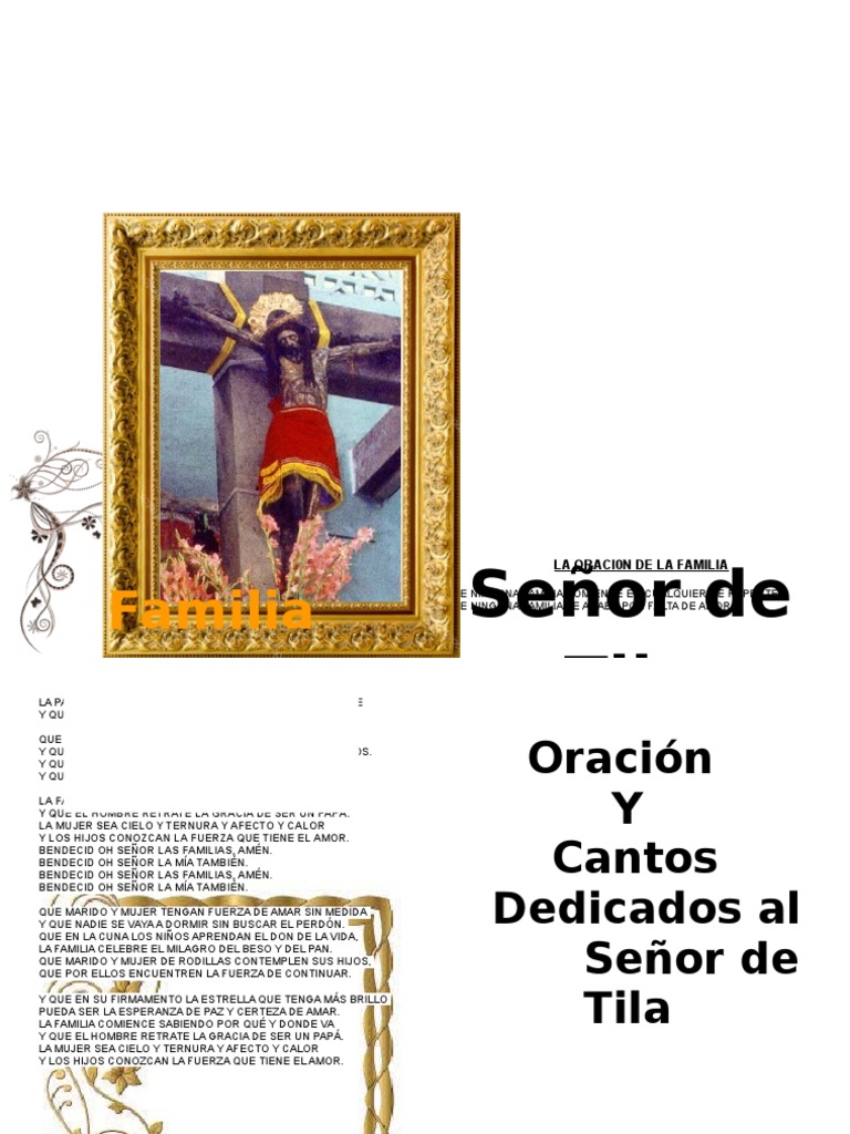 Rosario Del Señor de Tila 2019 Cristo (título) Oración