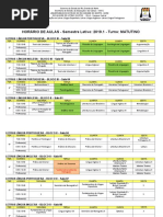 Horário da FALA 2019.1.