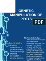 Genetic Manipulation of Pests & Behavioral Control