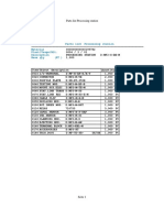 Parts List Processing Station