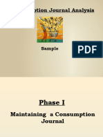 Consumption Journal Analysis: Sample