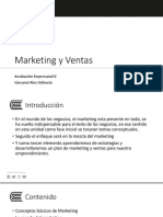 Marketing y Ventas: Incubación Empresarial II Giovanni Ríos Orihuela