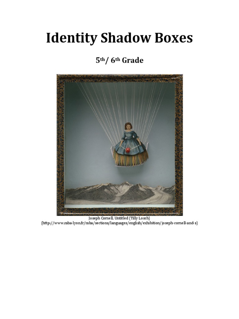 5th-6th Grade Identity Shadow Box Project | PDF | Drawing | Paintings