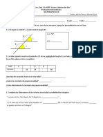 Examen Extraordinario Segundo Grado Secundaria Matemáticas