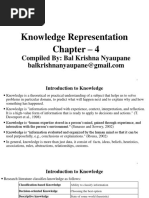 Knowledge Representation Chapter - 4: Compiled By: Bal Krishna Nyaupane