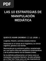 Las 10 Estrategias de Manipulación Mediática