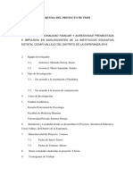 Esquema de Proyecto de Investigación