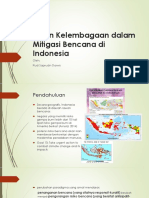 Dr. Rudi Saprudin Darwis Peran Kelembagaan Dalam Mitigasi Bencana Di Indonesia