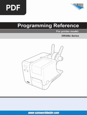 Dr308e Command Specification Revb Pdf Typefaces Universal Product Code