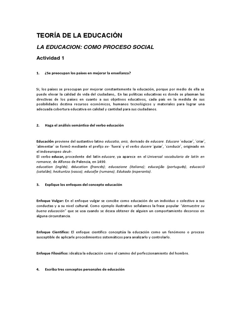Teoría y Enfoques de la Educación | PDF | Constructivismo (filosofía de ...
