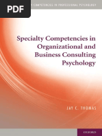 Specialty Competencies in Organizational and Business Consulting ...