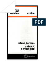 BARTHES, Roland - Uma Conclusão Sobre Robbe-Grillet