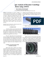 Modal and Fatigue Analysis of Decanter Centrifuge Rotor Using ANSYS