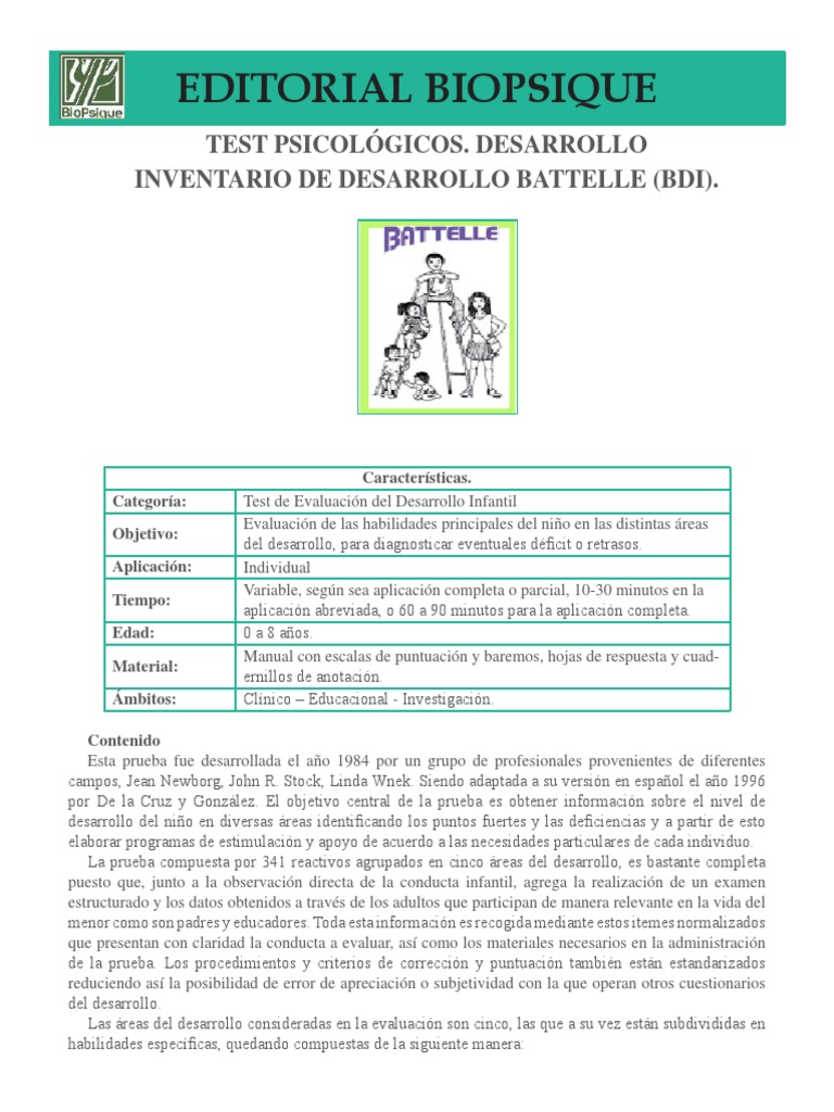 Inventario De Battelle Pdf _ Battelle Inventario de Desarrollo – FLYR