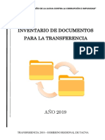 Inventario de Documentos para Transferencia