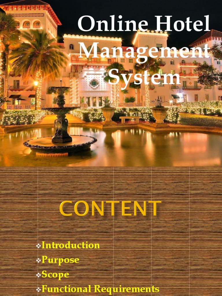 Online Hotel Management System | Download Free PDF | Hotel | Internet ...