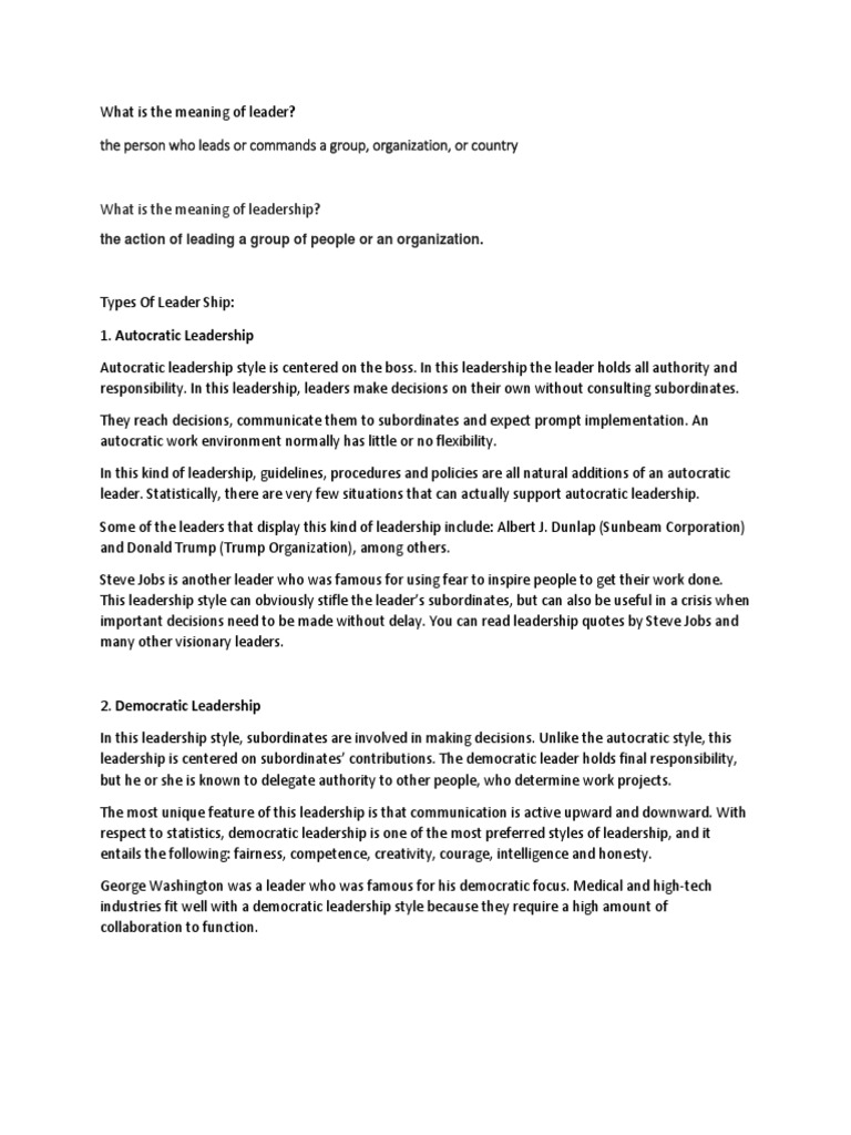 LEADER MEANING DEFINITION visual data 4